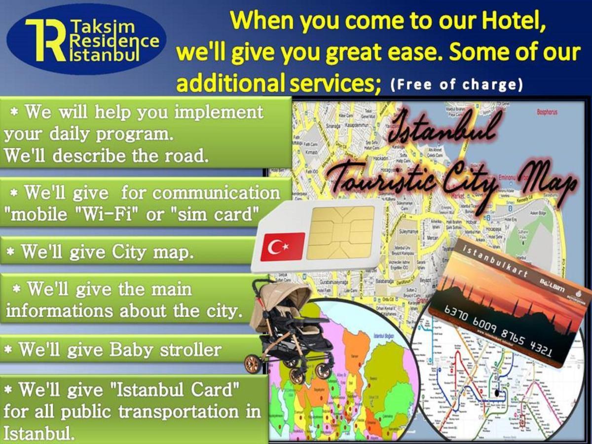 Hotel Taksim Residence Istanbul Exterior foto